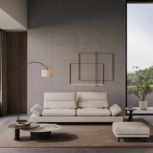 Torensal Drap 3 Seater Sofa with Adjustable Armrest & Backrest