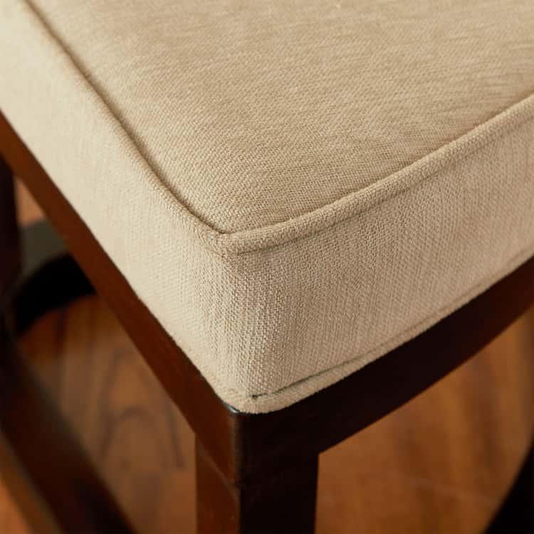 Glass Top Coffee Table with Stools - Brown