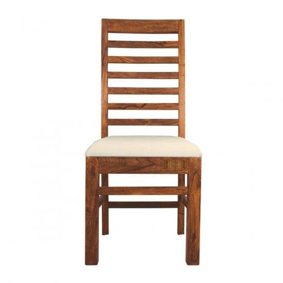 Sheesham Wood Four Seater Dining Table Set in Honey Finish