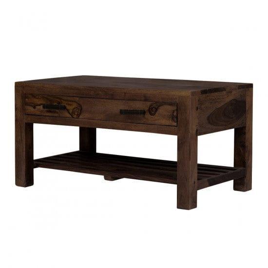 Briggs Coffee Table with Storage drawer in Walnut Finish