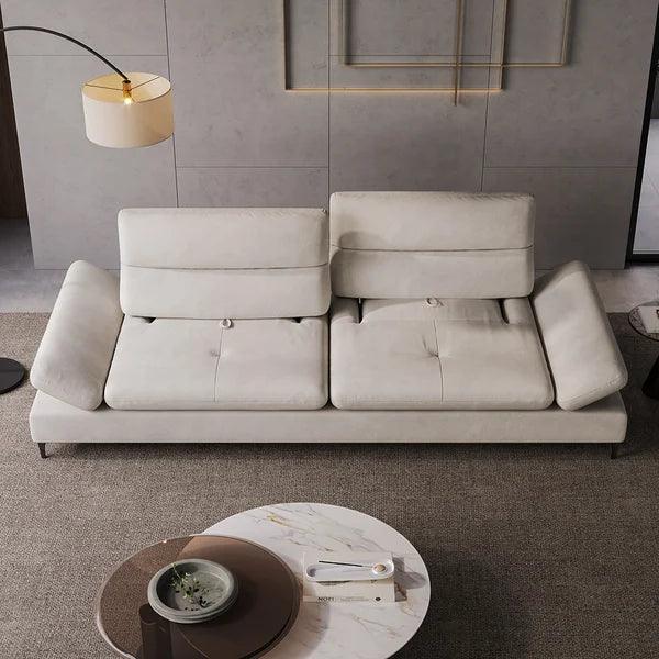 Torensal Drap 3 Seater Sofa with Adjustable Armrest & Backrest