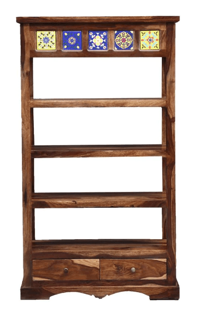 Sheesham Wood Bookshelf (Walnut Finish)