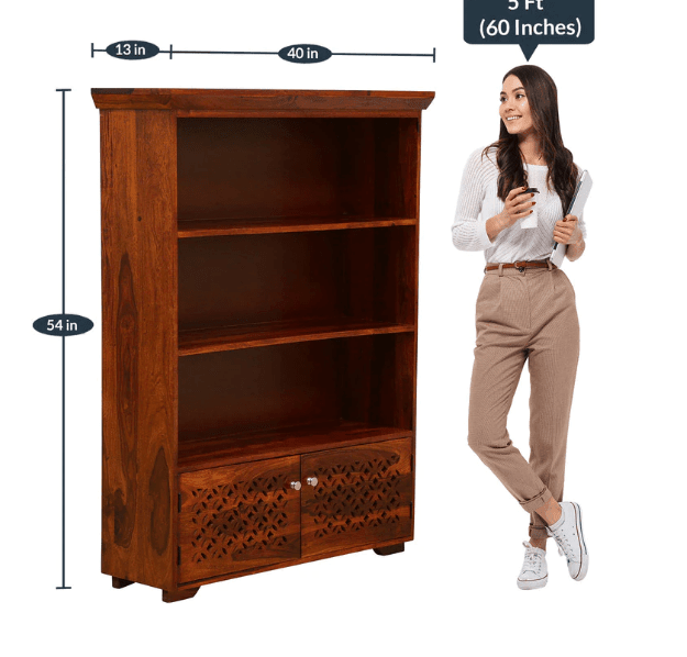 Beautiful Design Sheesham Wood Bookshelf
