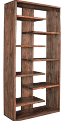 Sheesham Wood Open Bookshelf for Study Room In (Natural Finish)