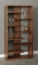 Sheesham Wood Open Bookshelf for Study Room In (Natural Finish)