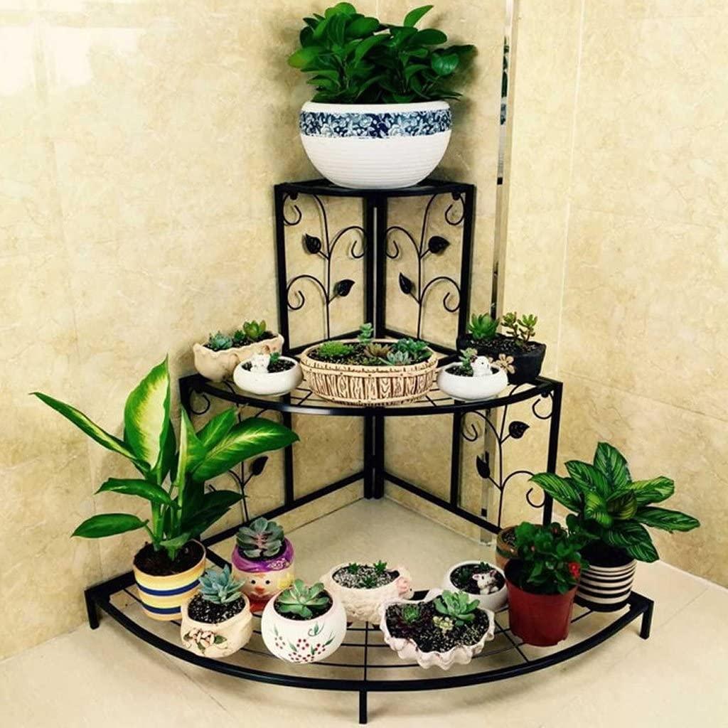 3-Tier Corner Plant Stand - Space-Saving Indoor Planter Shelf for Stylish Home Decor