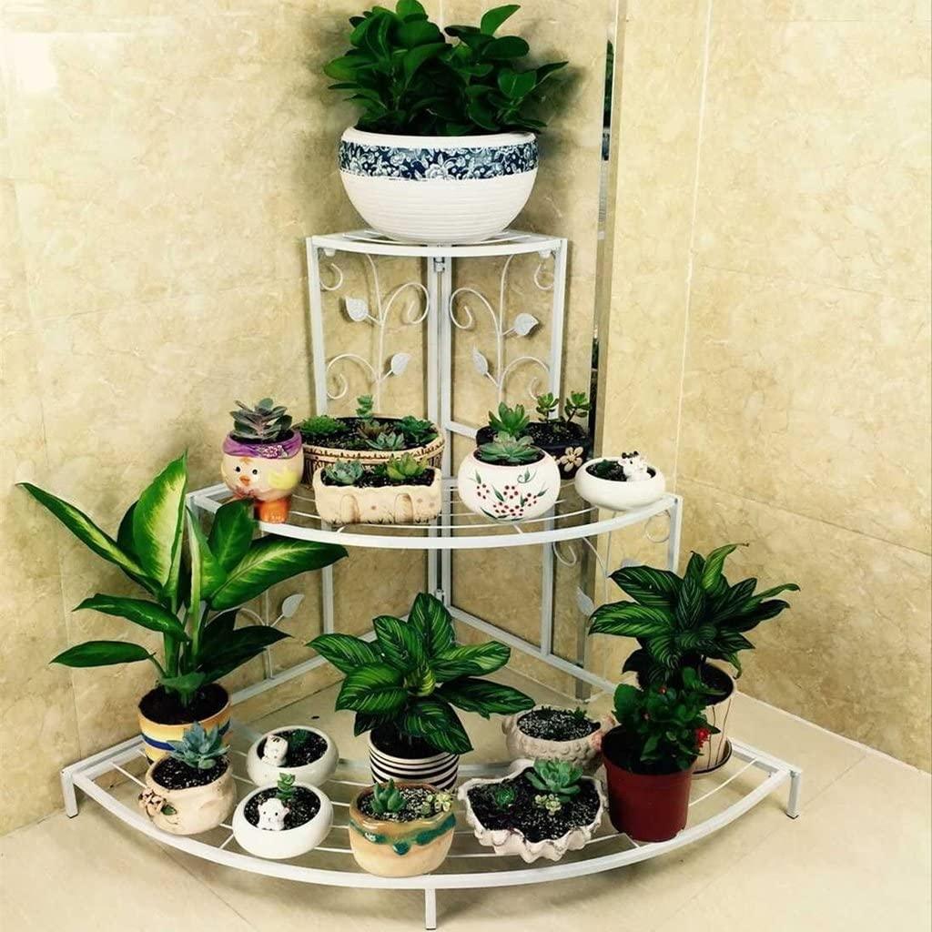 3-Tier Corner Plant Stand - Space-Saving Indoor Planter Shelf for Stylish Home Decor
