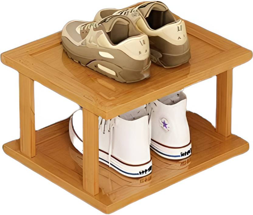Sturdy & Stylish Wooden Shoe Rack & Storage Shelf for Shoes,Books for Entryway Solid Wood Shoe Rack