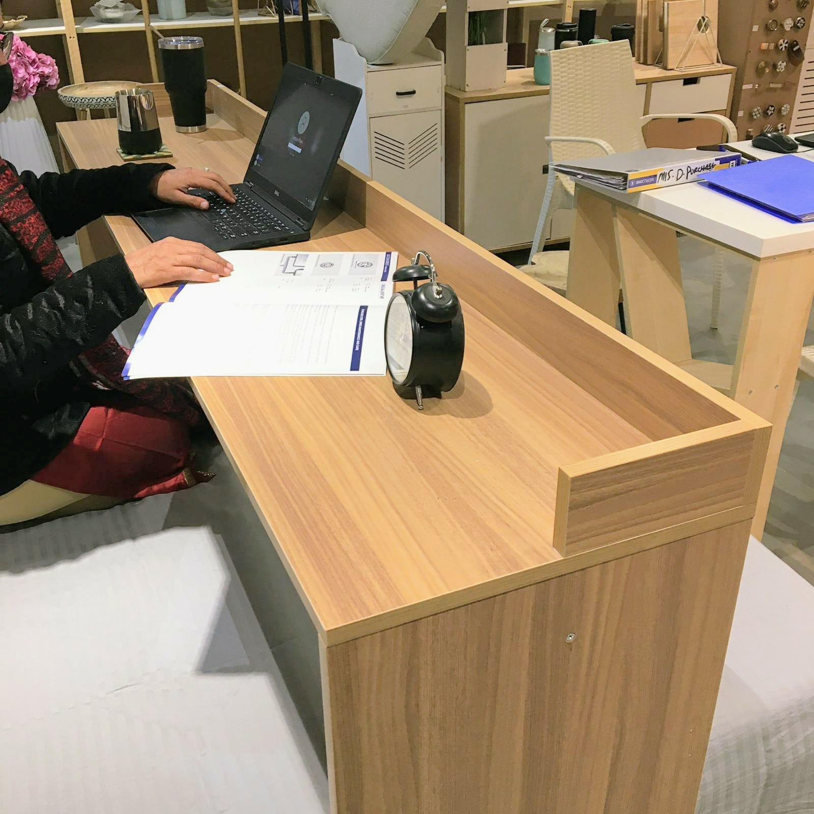 Overbed Rolling Wooden Table – Work, Eat & Relax in Style!