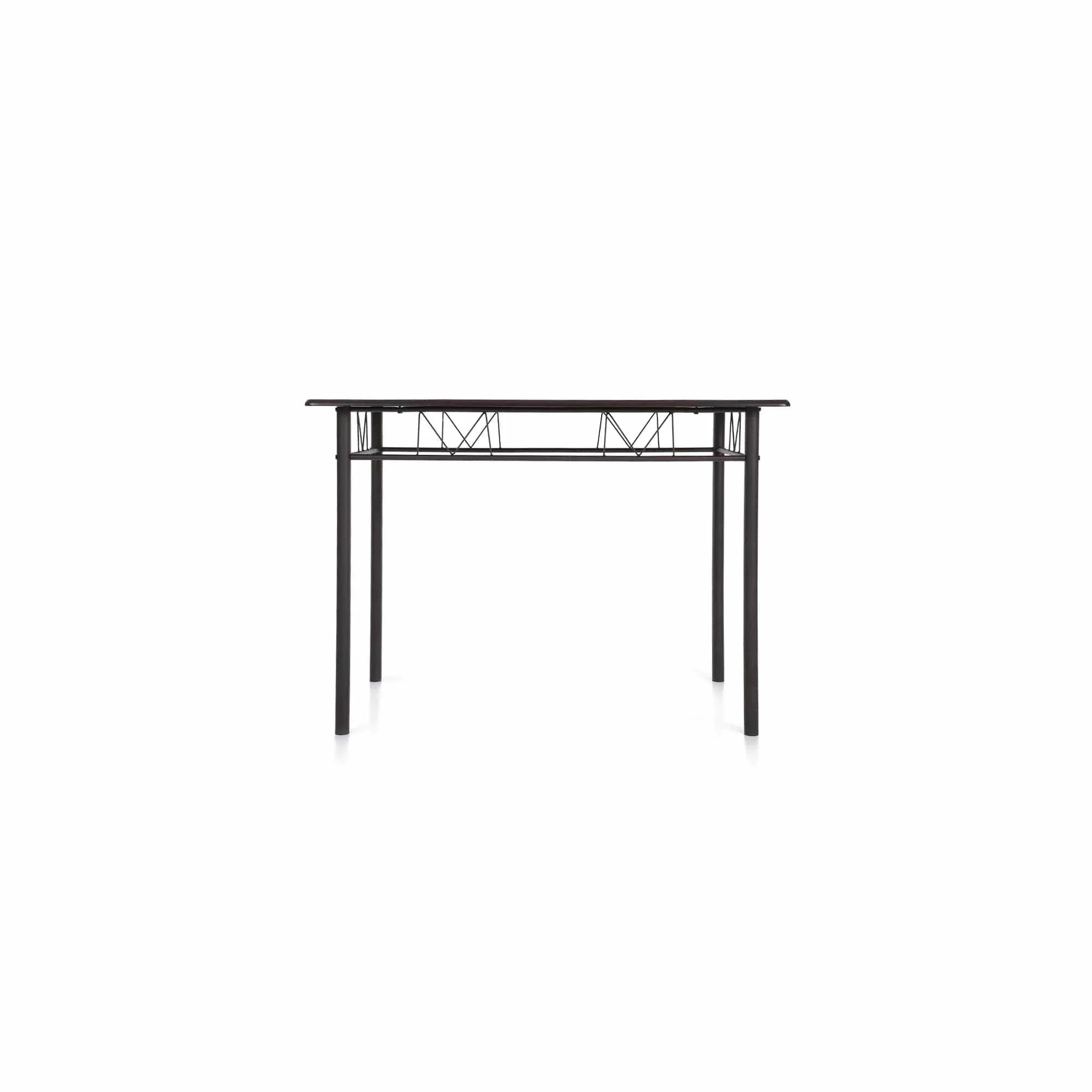 5-Pieces Modern Metal Frame Dining Kitchen Table Chairs Set for 4 Person Kitchen Furniture