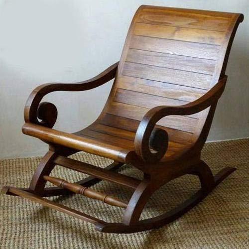 Majestic Sheesham Wood Rocking Chair – Royal Comfort, Handcrafted Elegance