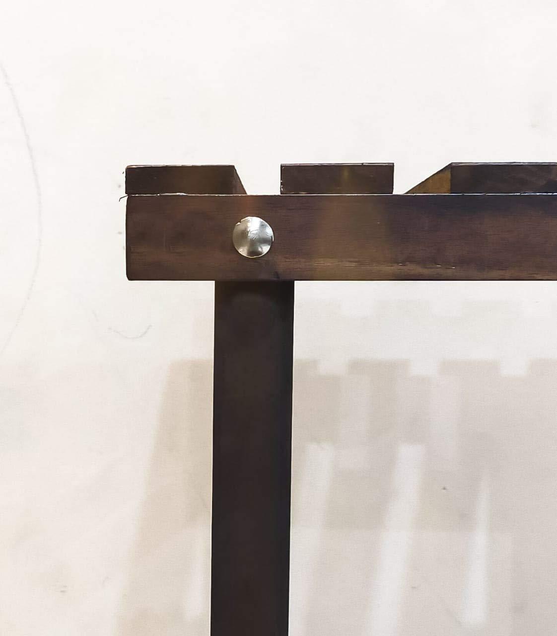 MDF Plant Stand, Medium, Brown,35.6 x 71.1 x 22.9Cms, Engineered Wood