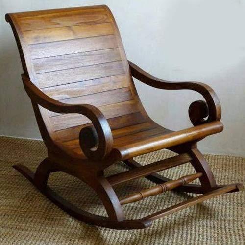 Majestic Sheesham Wood Rocking Chair – Royal Comfort, Handcrafted Elegance