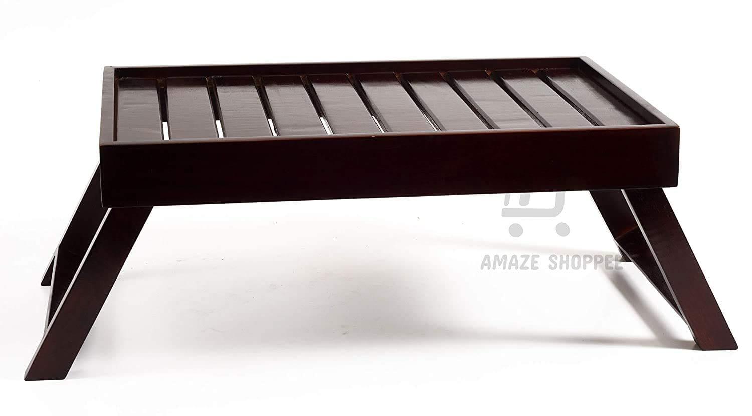 Wooden Multipurpose Portable Table Breakfast Tray| Laptop Stand Bed Side Table