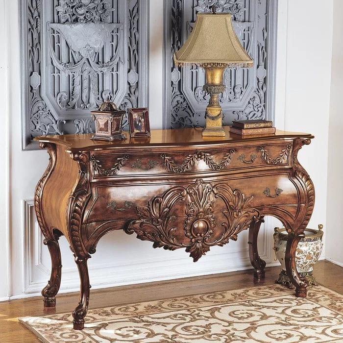 hand carved Sheesham Wood Console Table