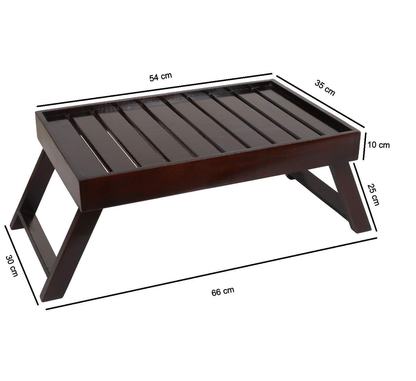 Wooden Multipurpose Portable Table Breakfast Tray| Laptop Stand Bed Side Table