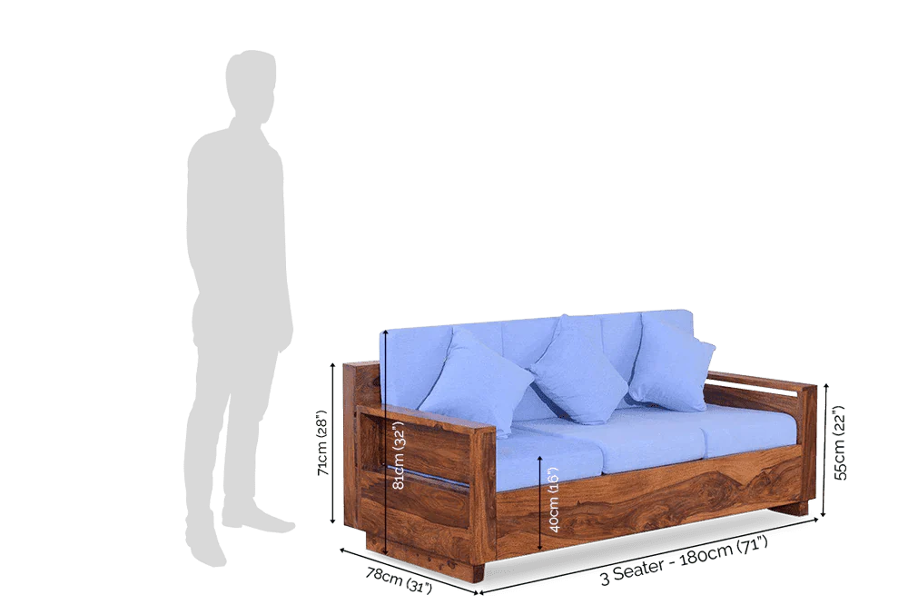 Solid Wood Dalton Sofa