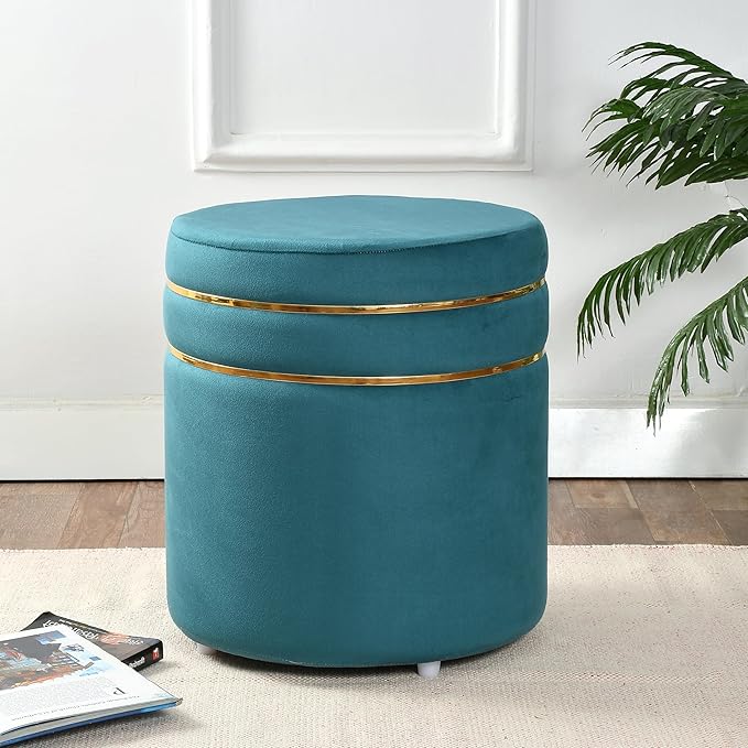 Ottoman Stool for Living Room Pouffes for Sitting Ottoman Pouffes Puffy Stool Dressing Table Stools Footstool Ottomans Chair