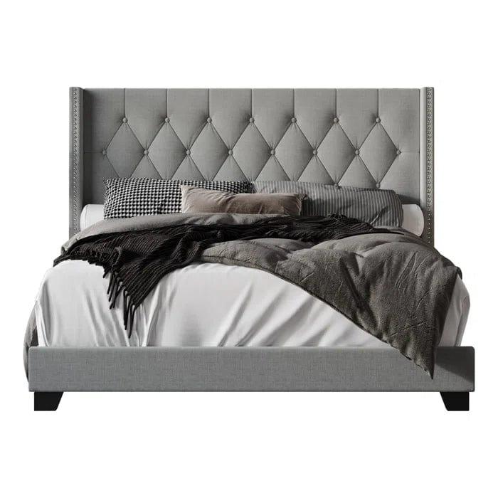 Aadvik Tufted Upholstered Low Profile Standard Bed