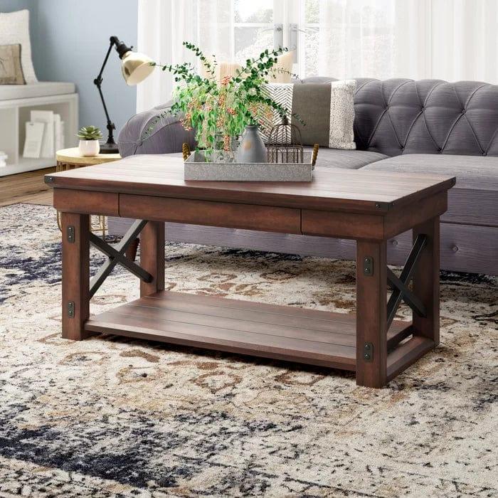 Aarav Floor Shelf Coffee Table with Storage