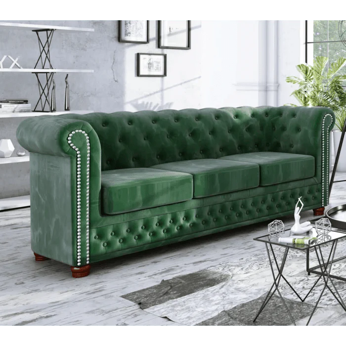 Anzla 3 Seater Chesterfield Sofa