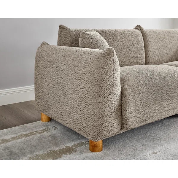Scandinavian Modern Bouclé Sofa – Minimalist Elegance Meets Comfort