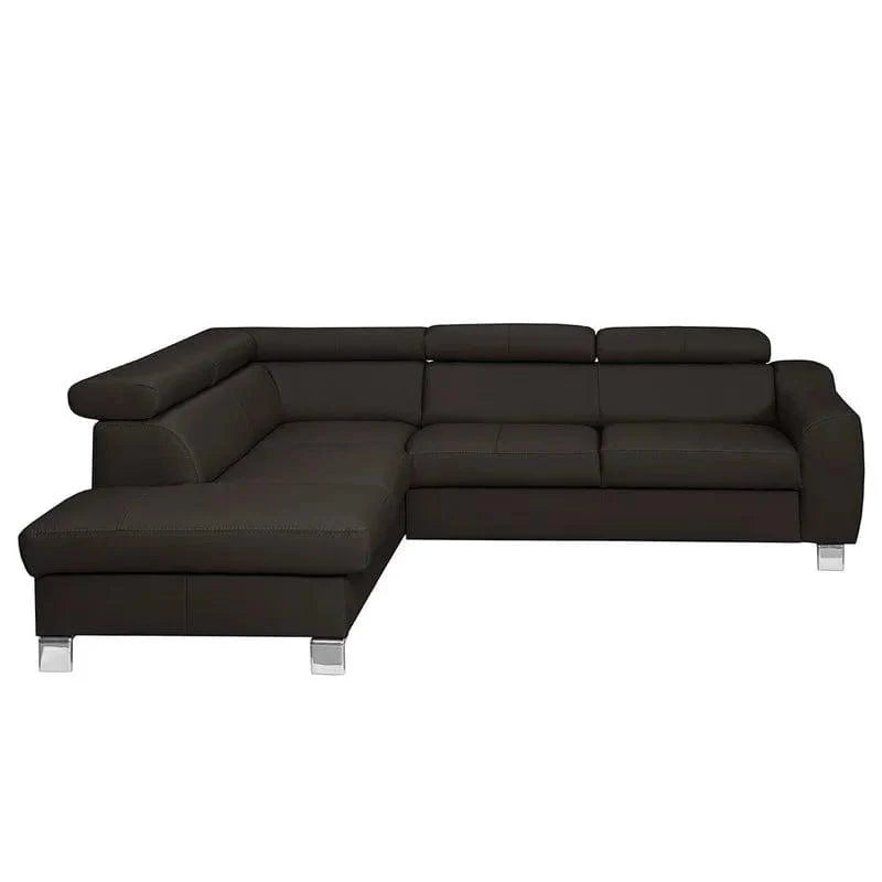 Avaiya Leather Corner Sofa with Ottoman | Classics Comfort