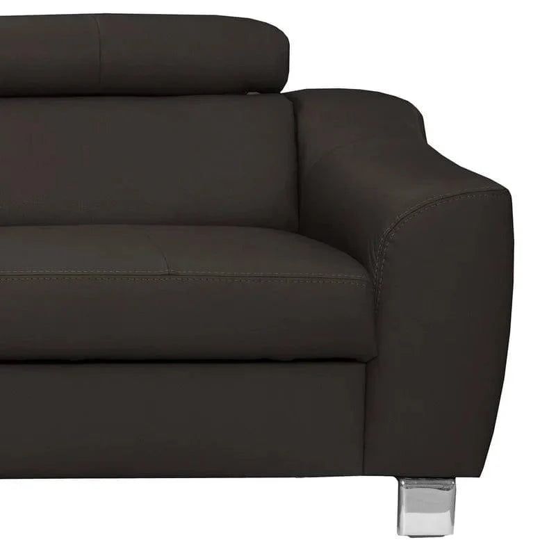 Avaiya Leather Corner Sofa with Ottoman | Classics Comfort