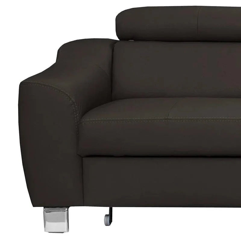 Avaiya Leather Corner Sofa with Ottoman | Classics Comfort