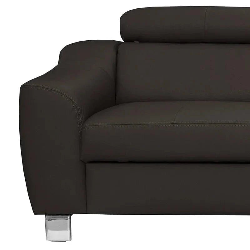 Avaiya Leather Corner Sofa with Ottoman | Classics Comfort