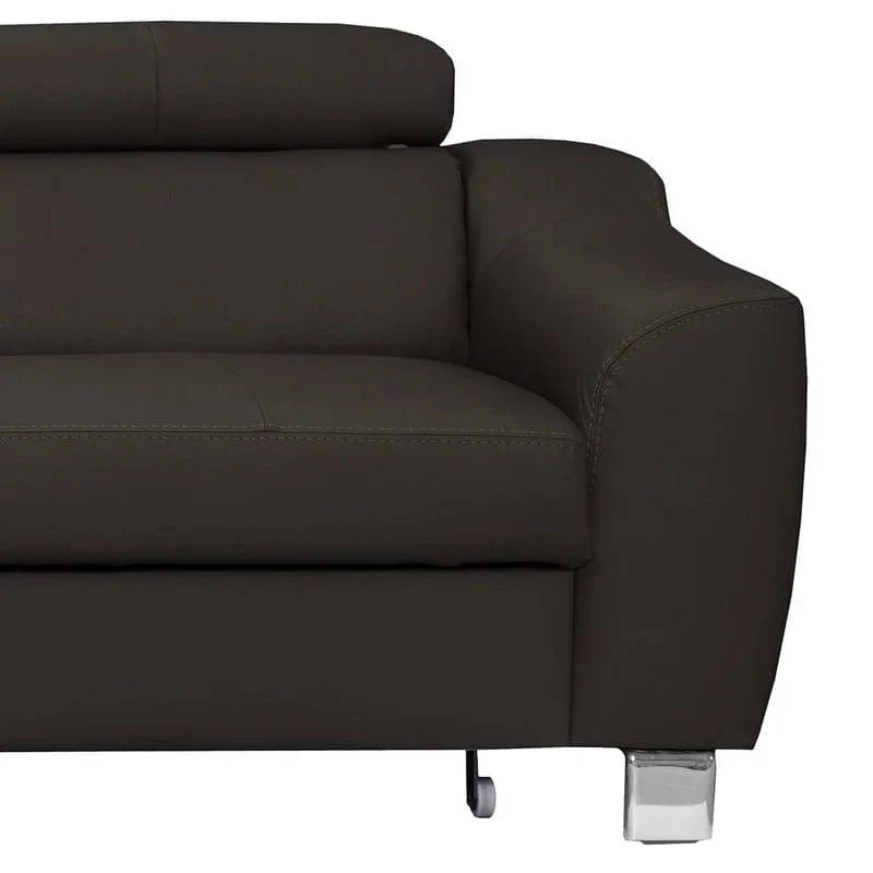 Avaiya Leather Corner Sofa with Ottoman | Classics Comfort