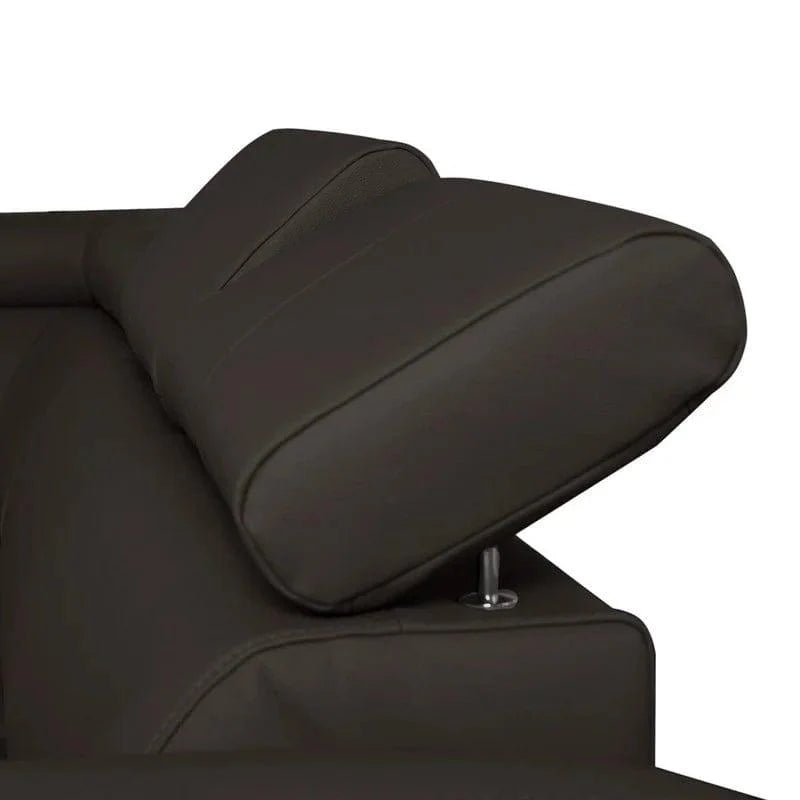 Avaiya Leather Corner Sofa with Ottoman | Classics Comfort