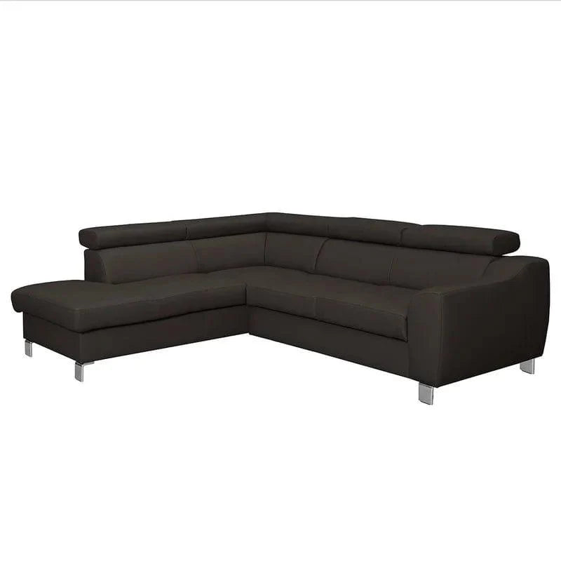 Avaiya Leather Corner Sofa with Ottoman | Classics Comfort