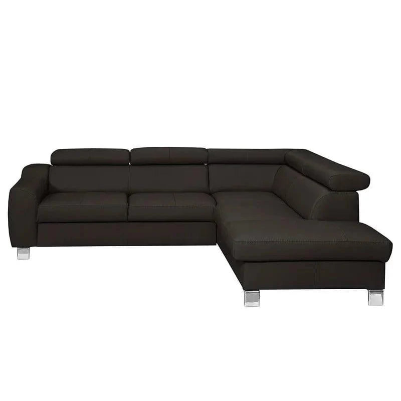 Avaiya Leather Corner Sofa with Ottoman | Classics Comfort