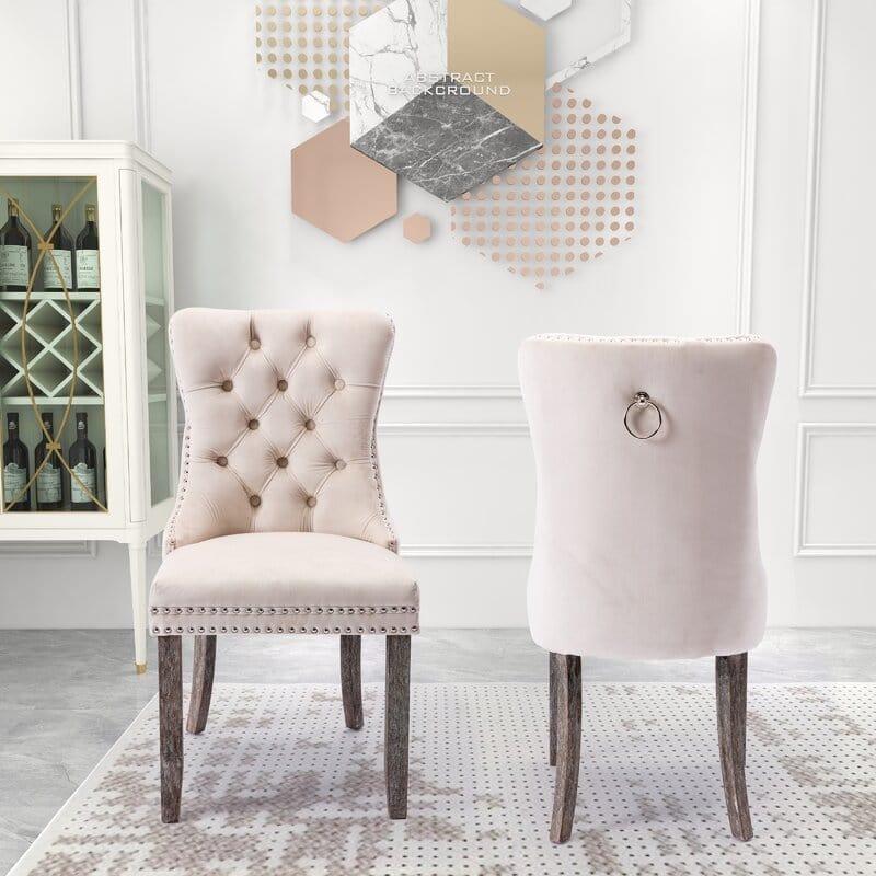 Rosdorf Park Aymie Tufted Upholstered Chair ( SET OF 2 )