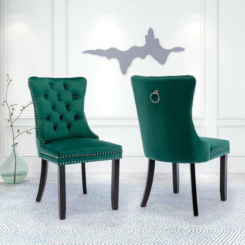 Rosdorf Park Aymie Tufted Upholstered Chair ( SET OF 2 )