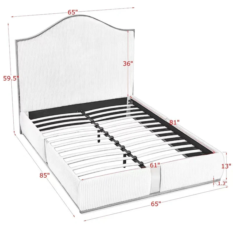 Bed Frame With 59.5