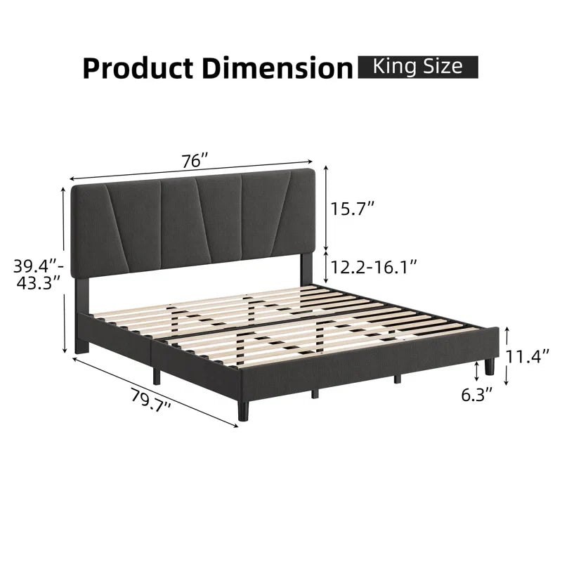 Luxury Redefined: Dreamscape Upholstered King Bed by Classic Comfort | King Size