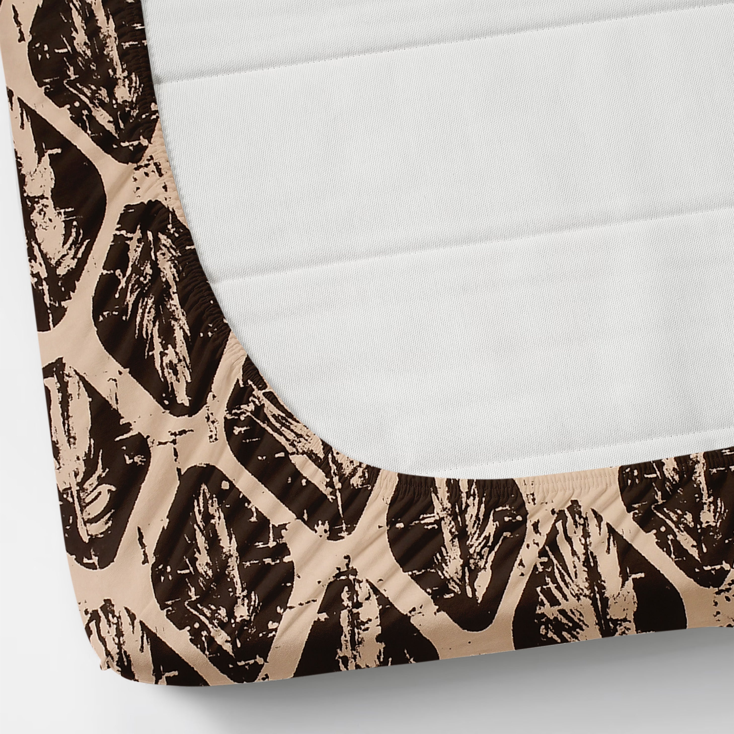 Premium Superfine Microfiber King Size Fitted Bedsheet with Two Cushion Covers (Barfiy)