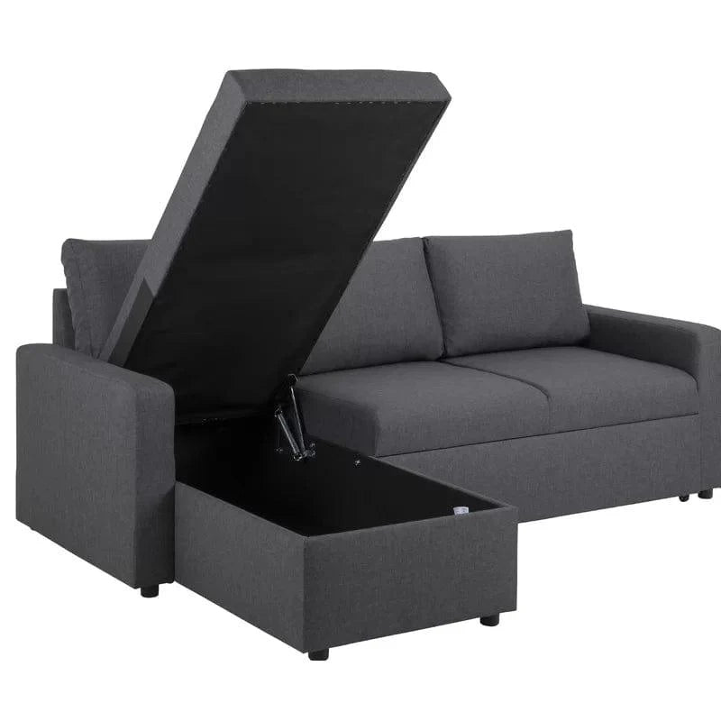 Stylish Corner Sofa Bed – Reversible L-Shaped Design with Under-Seat Storage