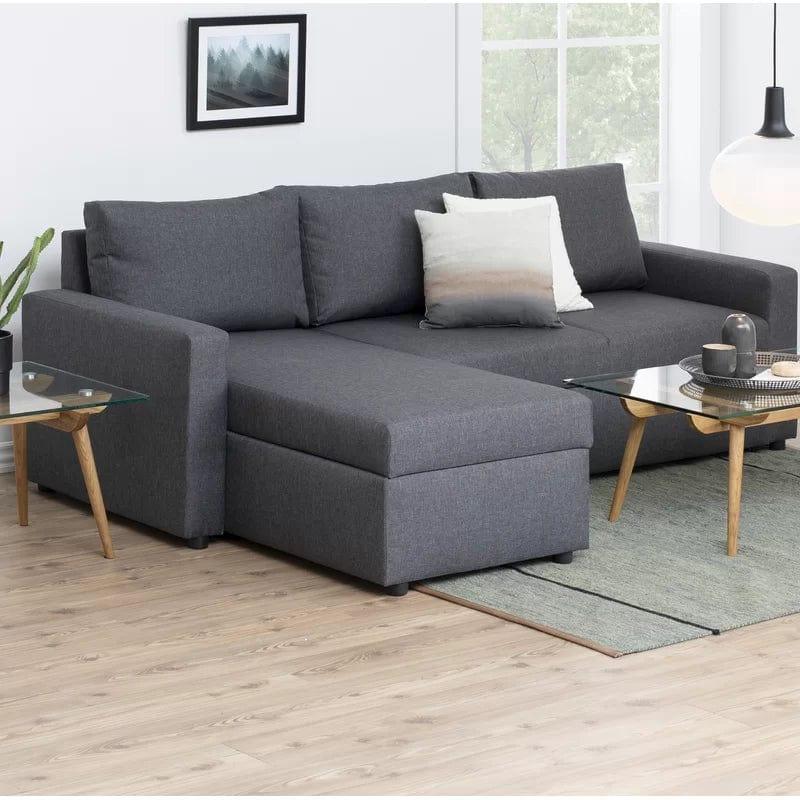 Stylish Corner Sofa Bed – Reversible L-Shaped Design with Under-Seat Storage