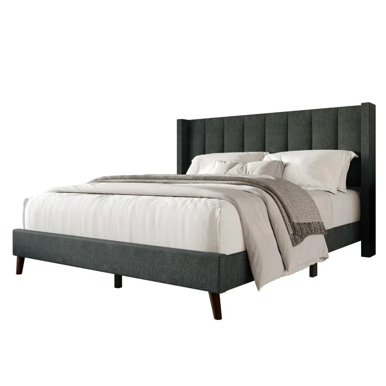 Bralee Upholstered Wingback Bed
