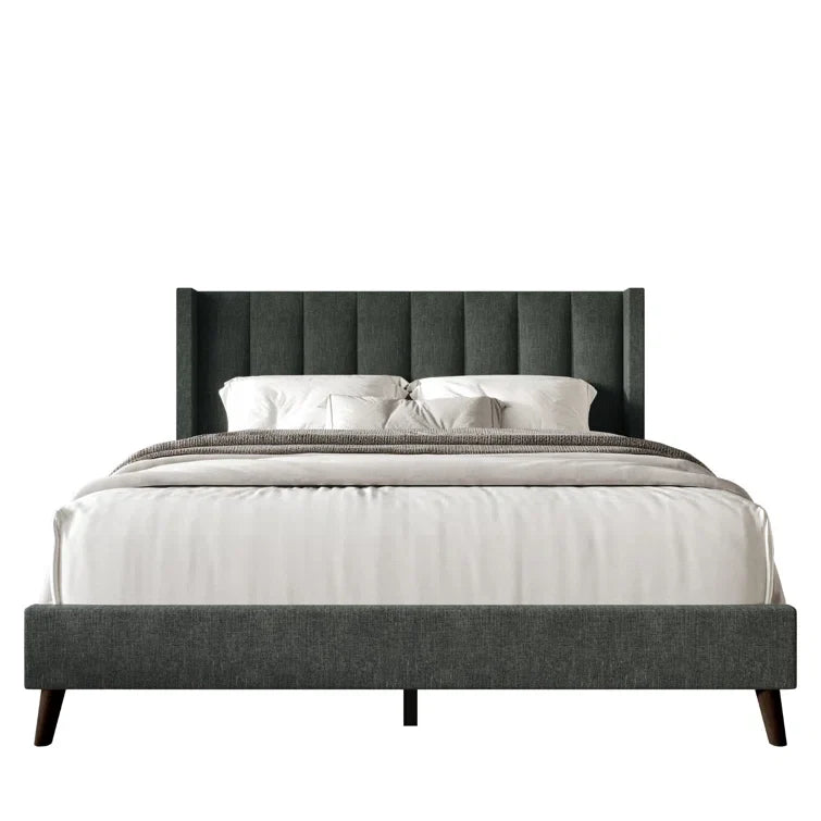 Bralee Upholstered Wingback Bed