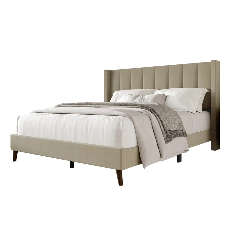 Bralee Upholstered Wingback Bed
