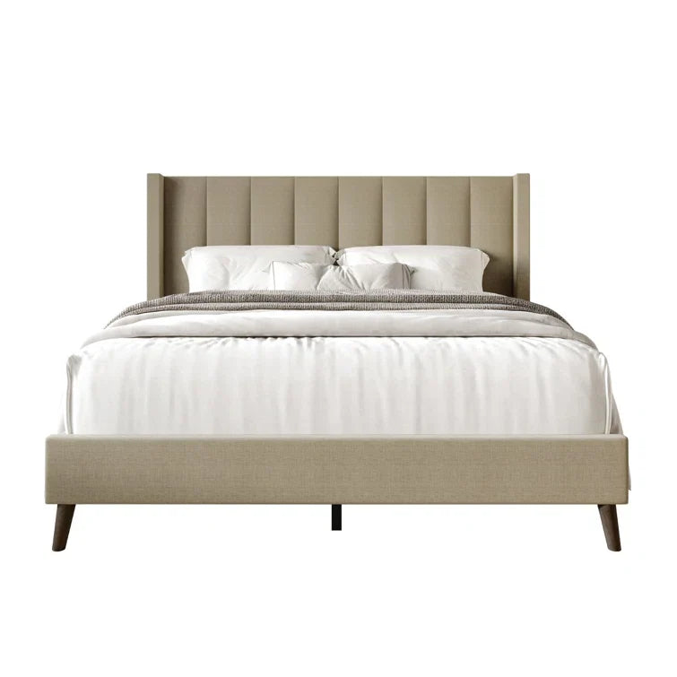Bralee Upholstered Wingback Bed