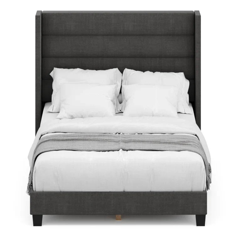 Brantley Tufted Wingback Upholstered Bed Frame