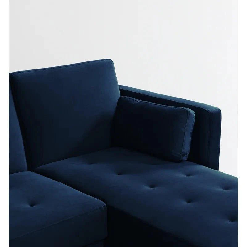 Brutus Velvety Reversible Corner Sofa Bed