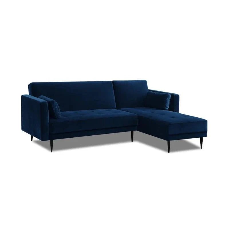 Brutus Velvety Reversible Corner Sofa Bed