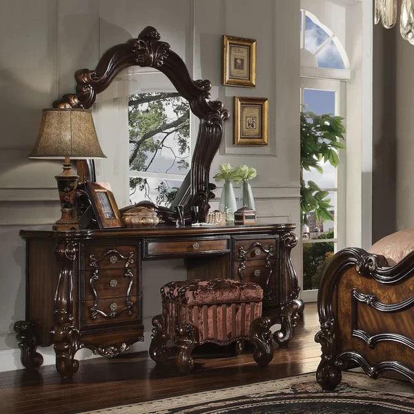Drepster Vanity wood carving dressing table design