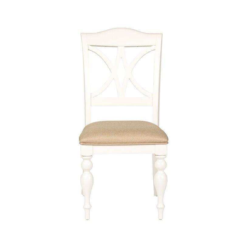 Wooden Cato Cross Back Side Dinning Chair (Set of 2)